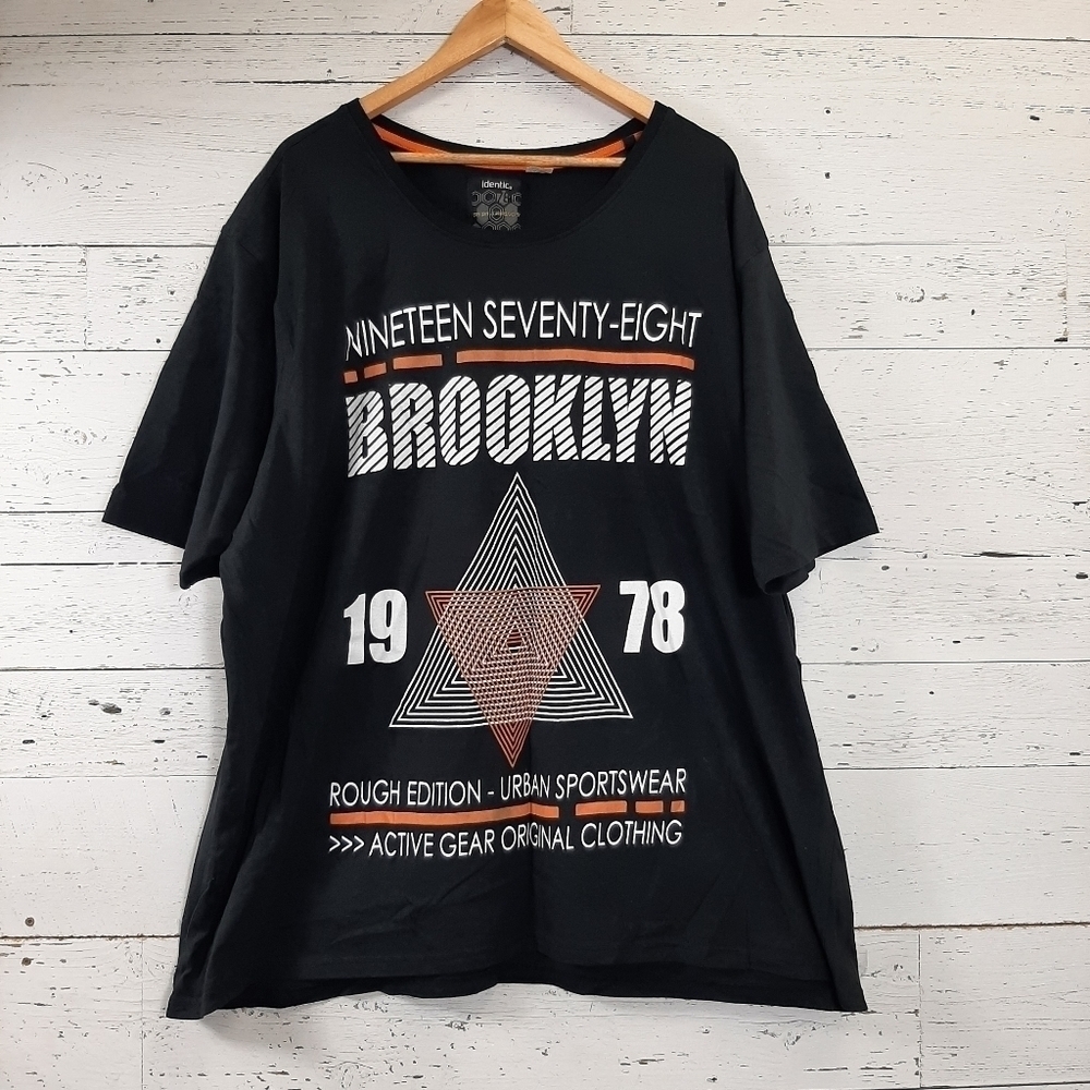 Identic Men's T-Shirt Short Sleeve Tee Size 6X​​​​​​​​​​​​​